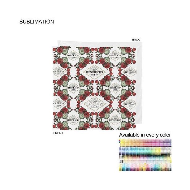 SU535-7 Bandana - Custom Sublimated 22" X 22" 100% Polyester
