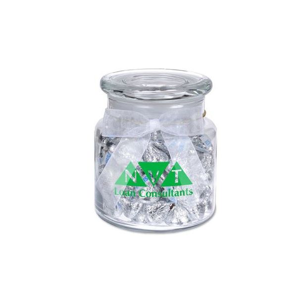 22oz. Glass Jar - Hershey's Chocolate Kisses Item #G220-CKSS