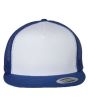 YU6006 - Flat Bill Yupoong Trucker Five-Panel Mesh Custom Embroidered Baseball Hat