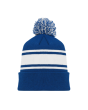 A1830 Cuff Toque & PomPom 30 Hockey colors Custom Embroidered