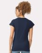 Custom Printed 64000L Gildan Ladies Fitted Cotton Preshrunk Jersey T-Shirt