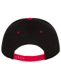 YU6007-Flat Bill Cap Yupoong Five-Panel Custom Embroidered Baseball Hat 