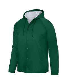Unisex Nylon Hooded Coach's Lined Jacket (Min 12)