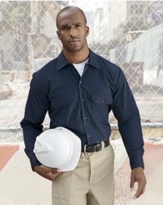 Dickies Unisex Long-Sleeve Work Shirt
