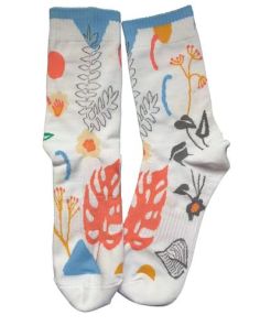 'Premium' Knit Jacquard Cotton Athletic Crew Socks (Min 50 pairs)