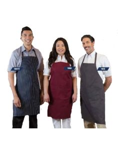 Aprons - Bib Aprons w Pockets & Printing 28"W x 33"L
