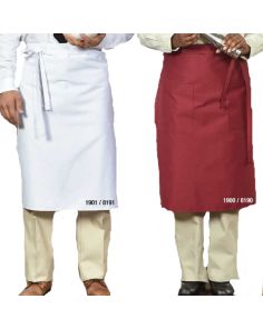 Aprons - Bistro Waist Aprons w Pockets & Printing 36"W x 29"L