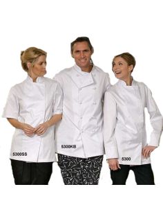 Chef Coats - Econo White Only 65/35 Poly/Cotton