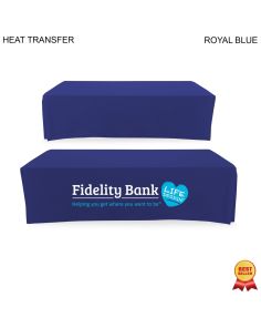 Table Throw for 8' table - Heat Transfer - 7.5 oz Twill Tablecloth, (closed back)