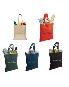 E6060 Cotton Tote Bag - 4.5 oz - No Gusset - 14.75” W x 16.5” H Custom Printed